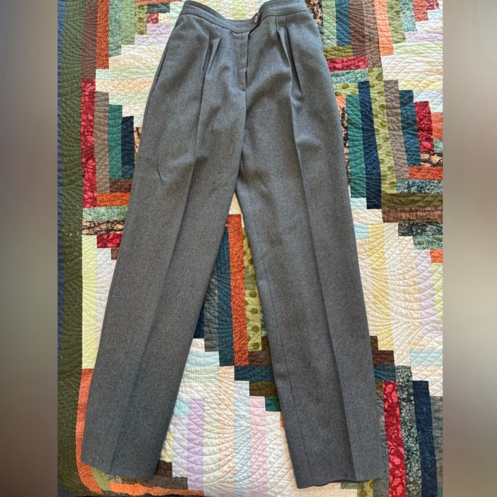 Vintage high waist wool pants